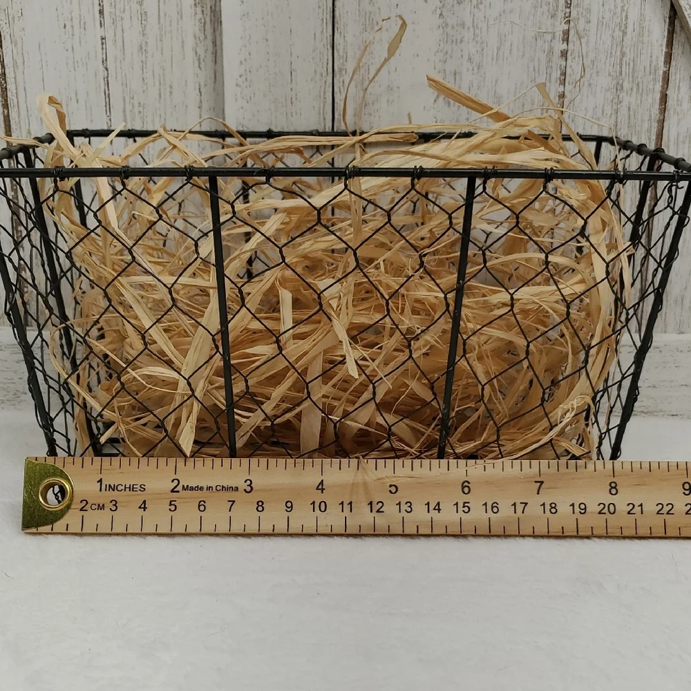 Black Wire Storage Basket Chicken Wire Basket